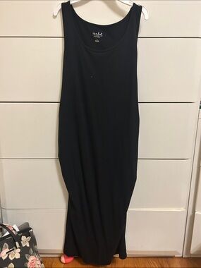 Isabel maternity black tank dress